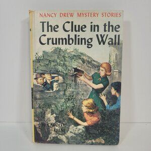 Vintage Nancy Drew Mystery Clue In The Crumbling Wall #22 Original Text 1960s